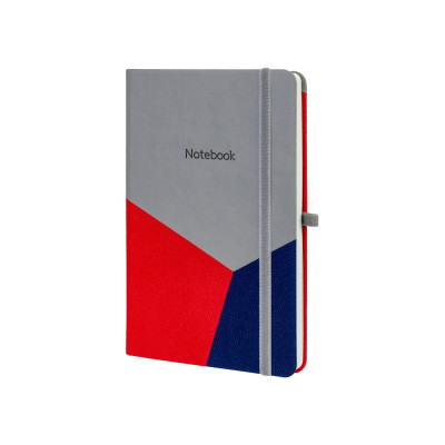 Книга записная Optima А5 COMBI-3, твердая обложка, резинка,линия (O20125-03) Винница - изображение 1