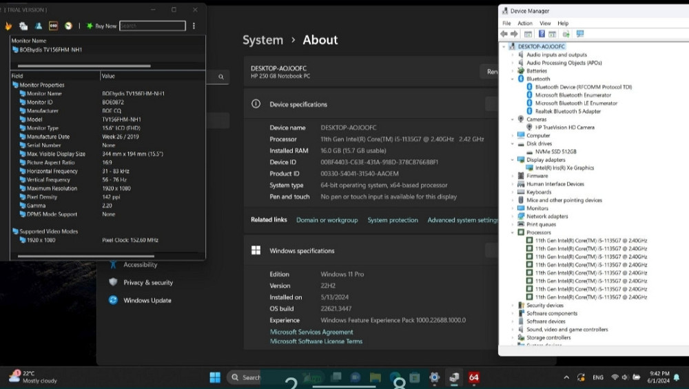 Ноутбук: HP 250 G8/ 15.6" FHD IPS/ i5-1135G7/ Iris XE / 16Gb./ SSD 512Gb. Київ - фото 2