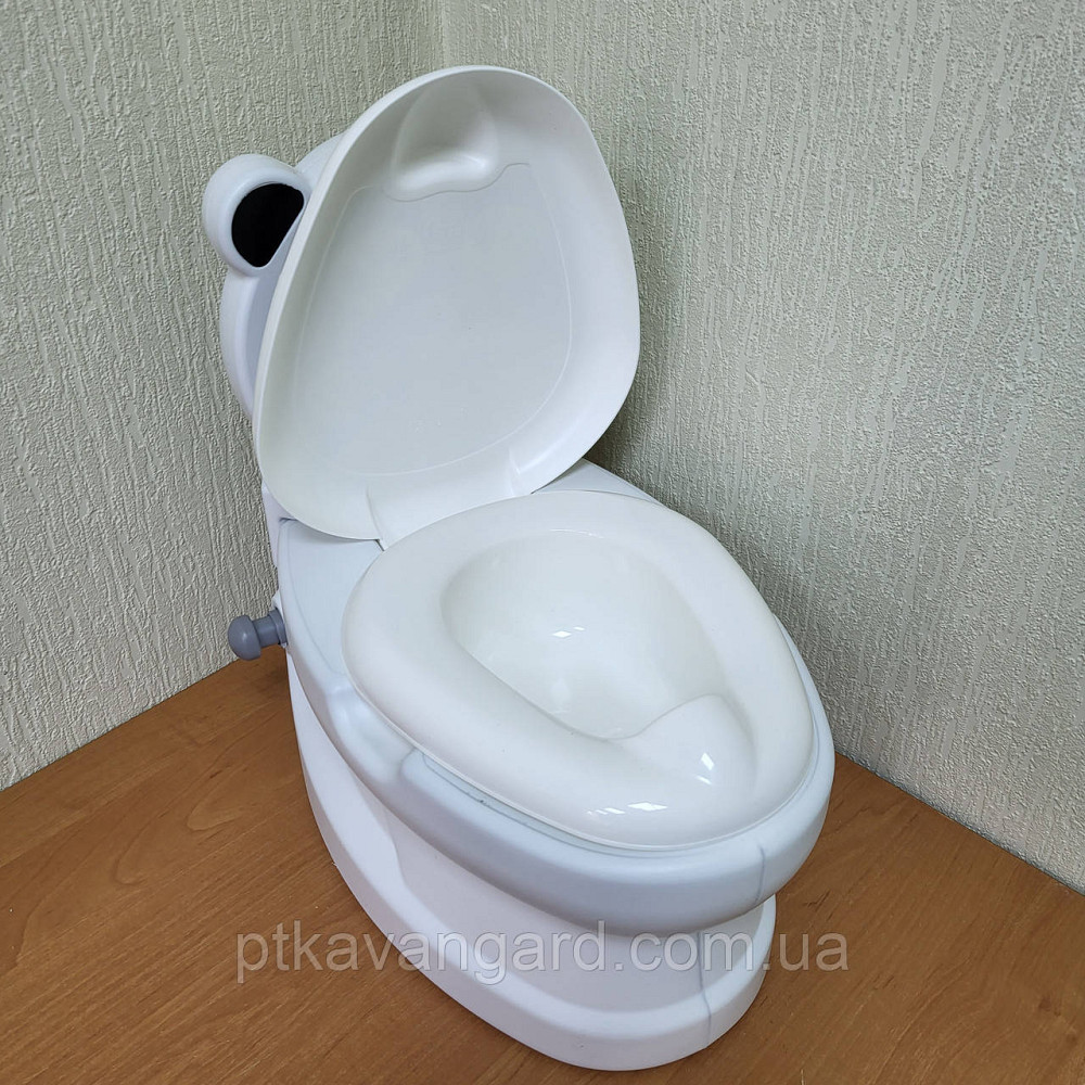 Дитячий навчальний горщик унітаз Панда, від 18 місяців, звук зливу, спинка, горщик знімний, Pilsan 07-561 Хмельницький - фото 2