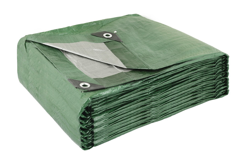 MASTERTOOL Тент MASTERTOOL GREEN/SILVER 10х12 м двосторонній 130 г/м² 89-1012 Коломия - фото 2