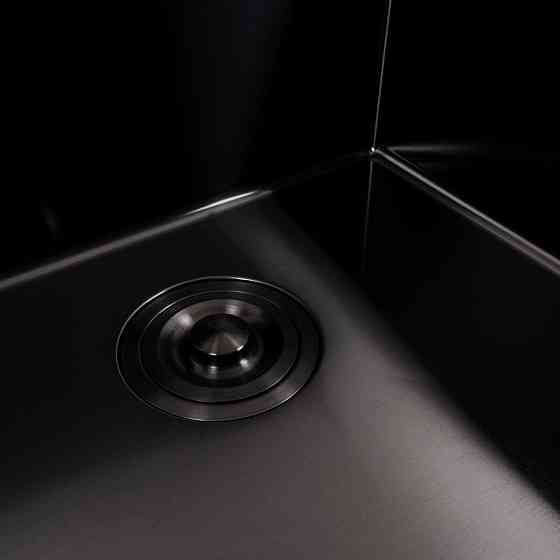 VALESO Кухонна мийка 50*50 PVD чорна Valeso Handmade (товщина 3,0/1.5) Киев