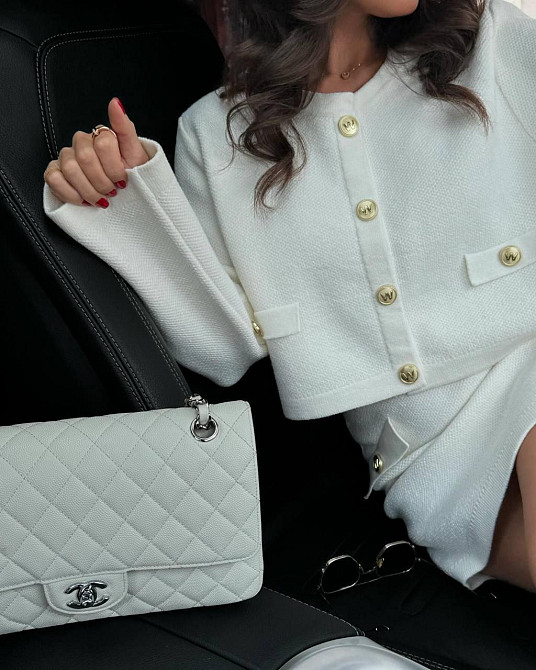 Жіночий теплий елегантний костюм у стилі олд мані зі щільної ангори в'язка 46/48 Одеса - фото 3