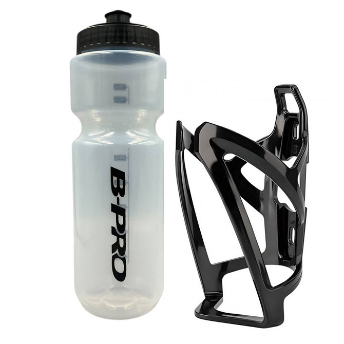 Набір Велосипедна фляга 750 мл та фляготримач Feel Fit Чорний Бровари - фото 1
