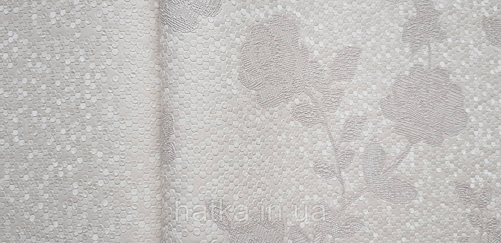 Шпалери вінілові на флізеліні AdaWall Signature1.06х10 квіти гілки листя структурне біле бежеві 3д Київ - фото 3