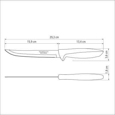 Кухонний ніж Tramontina Plenus Light Grey 152 мм (23441/136) Вінниця