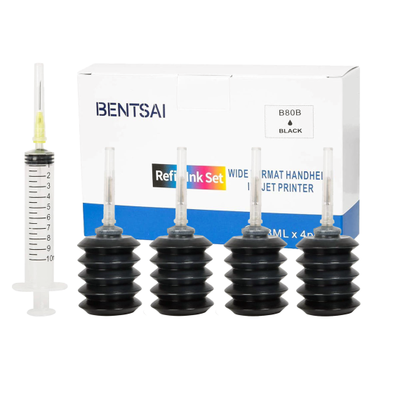 Bentsai Водные чернила для заправки картриджей Bentsai B80B (комплект, черные) Київ