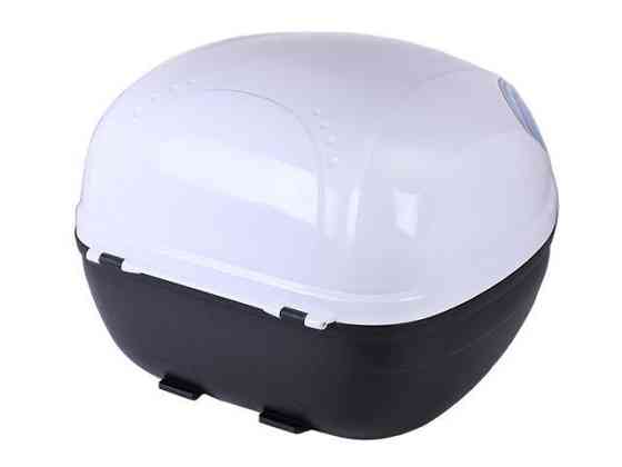 Кофр (багажник) для мотоцикла задний YM-0815P (V-32L) 43×41×32 белый с черным Мукачево