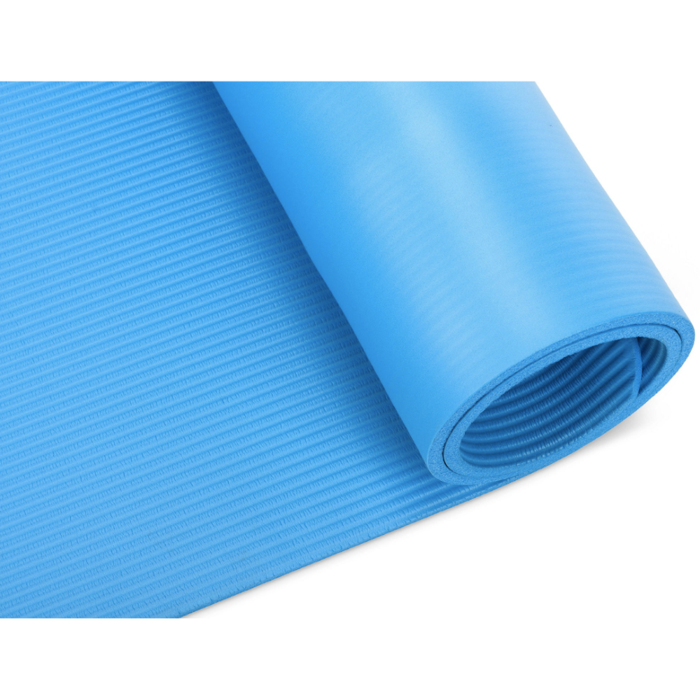 Килимок (мат) для йоги та фітнесу Gymtek NBR 1см голубий Київ - фото 5