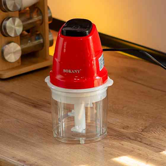 Чоппер подрібнювач з чашею на 0.7 л електричний кухонний 250 Вт Sokany SK-06009R Коломыя
