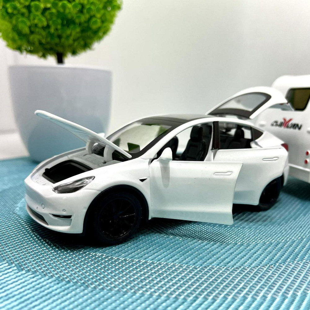 Машина з трейлером масштаб 1:32 інерція звук світло Білий (B21045) Чернігів - фото 4