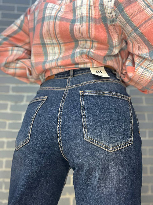 Джинси жіночі Replus 13134 MOM Cindy стрейчеві комфорт, темно-синій, 32, 32, 85 см, 120 см Київ - фото 4