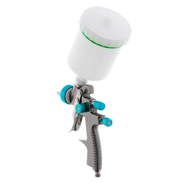 Краскопульт пневматичний LVLP BLUE INTERTOOL PT-0134 : 200 л/хв, діаметр форсунки 1.4мм, 600 мл бачок Київ - фото 11