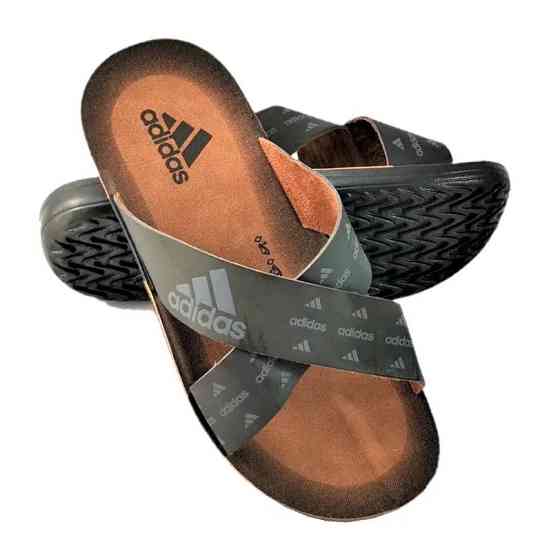 Чоловічі Шльопанці Тапочки Adidas Сланці Чорні Адідас (розміри: 40) Дніпро