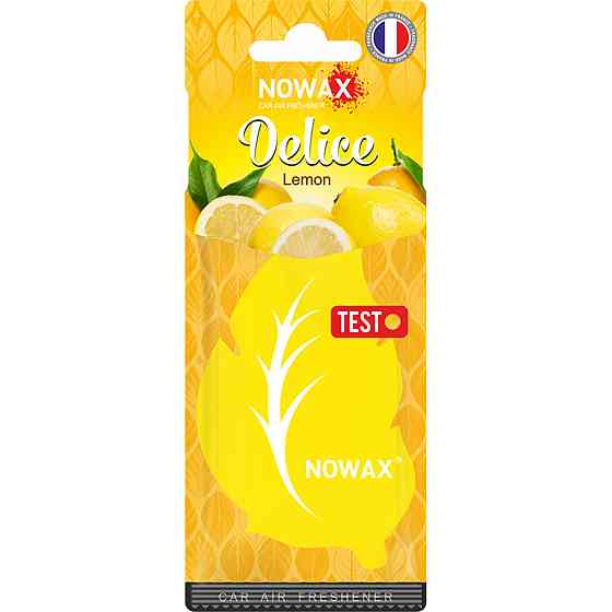 Ароматизатор повітря целюлозний Nowax серія Delice - Lemon Київ