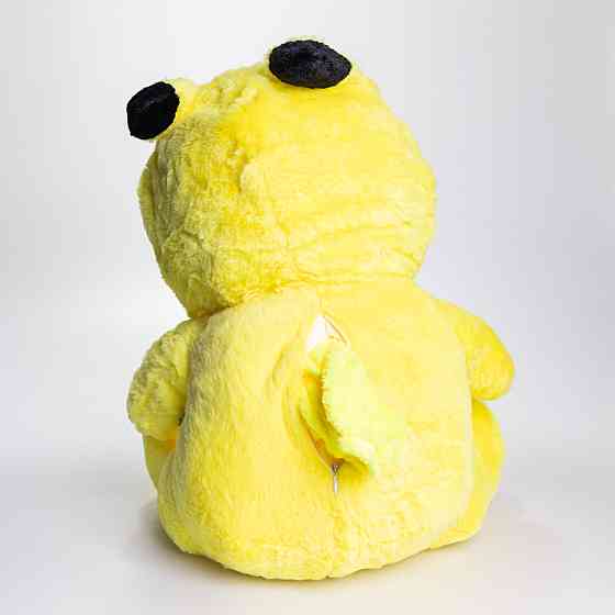 М'яка іграшка-плед, подушка 3 в 1 Ведмедик Тедді в костюмі Пікачу плед в іграшці 40×35×15 (см) дитячий плед іграшка Жовтий 520-2Y Коломия