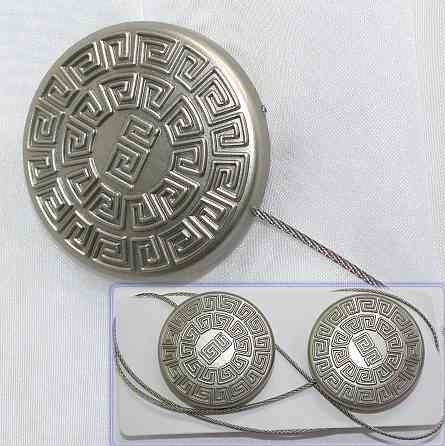 Магніти для штор і гардин (109м) Родос набір 2 шт Сатин (81-020) Київ