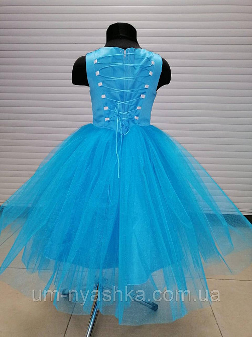 Дитяче ошатне синє плаття з глітером Кривий Ріг - фото 2