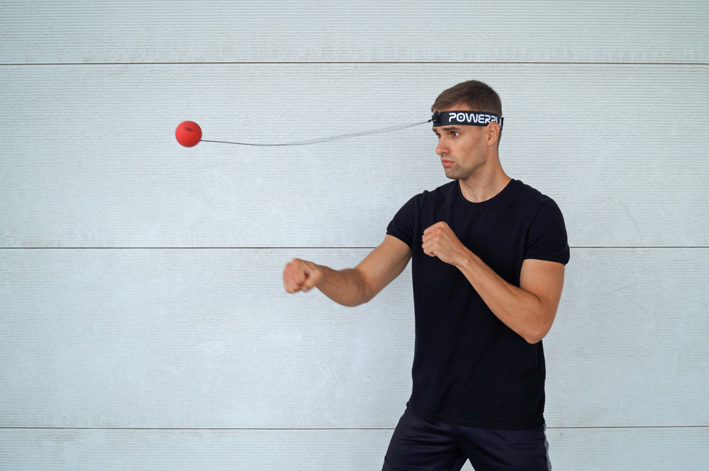 Набір файтболів PowerPlay 4320 3 шт рефлекторні м'ячі для тренувань реакції, координації та швидкості удару Київ - фото 10