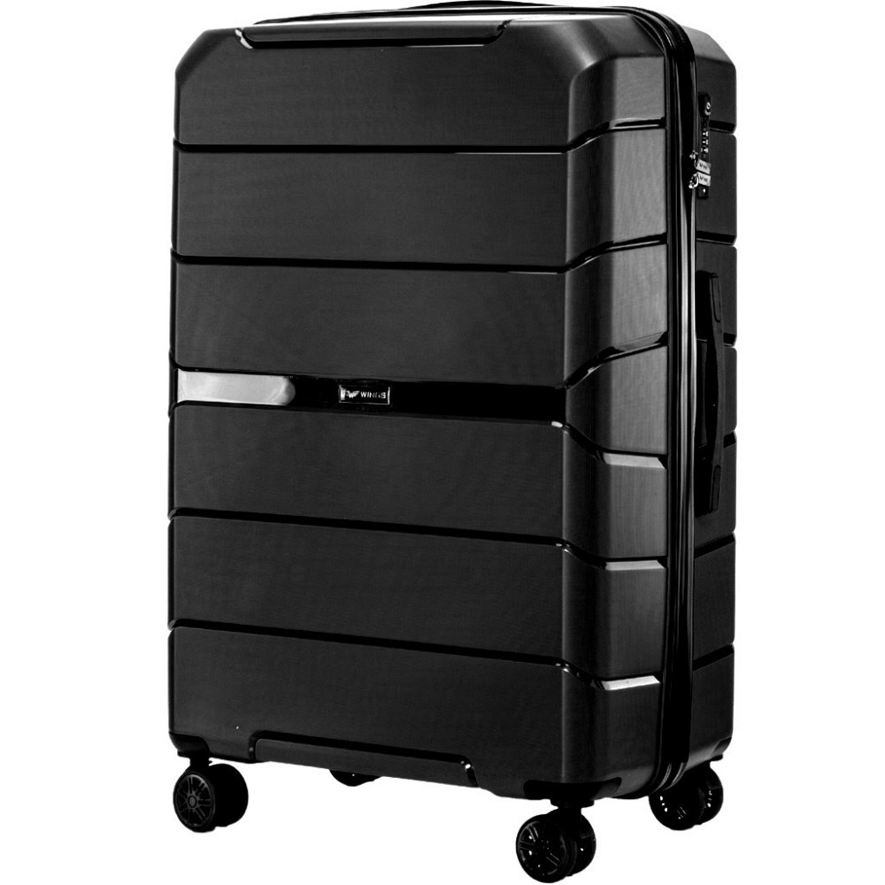 Валіза поліпропіленова WINGS PP06 велика 78 см чорна Київ - фото 1