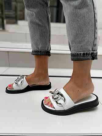 Sothby 's Шльопанці жіночі Sothby 's M-521 білі (літо, шкіра натуральна) (4685) лише 37р.38р. Коломыя