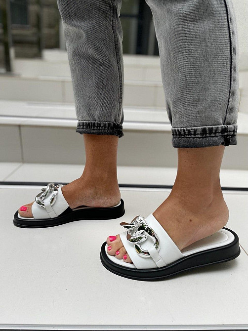 Sothby 's Шльопанці жіночі Sothby 's M-521 білі (літо, шкіра натуральна) (4685) лише 37р.38р. Коломыя - изображение 5