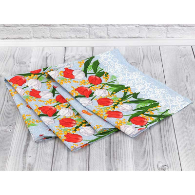 Полотенце Руно вафельное набивное Весенние цветы -1, 45х80 см (202.15_Весняні квіти_1) Винница - изображение 4