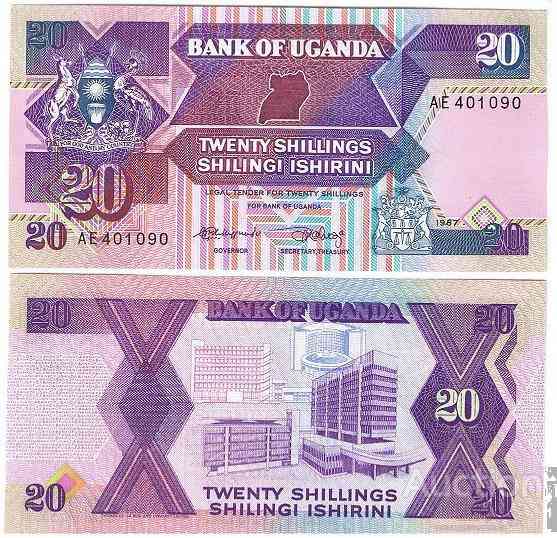 Uganda Уганда - 20 Shillings 1987 Pick 29a UNC Полтава