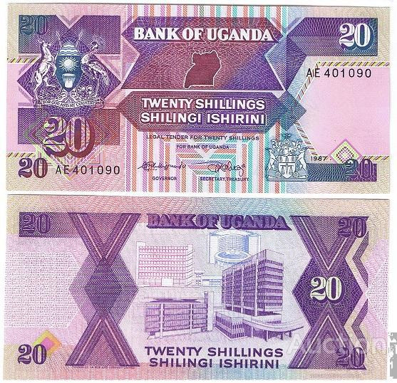 Uganda Уганда - 20 Shillings 1987 Pick 29a UNC Полтава - изображение 1