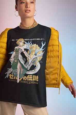 Футболка аниме Легенд Зелда Линк То оверсайз (S/M/L) Черний AnimeJ0975 Днепр
