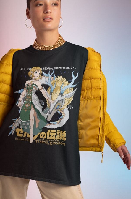 Футболка аниме Легенд Зелда Линк То оверсайз (S/M/L) Черний AnimeJ0975 Днепр - изображение 3