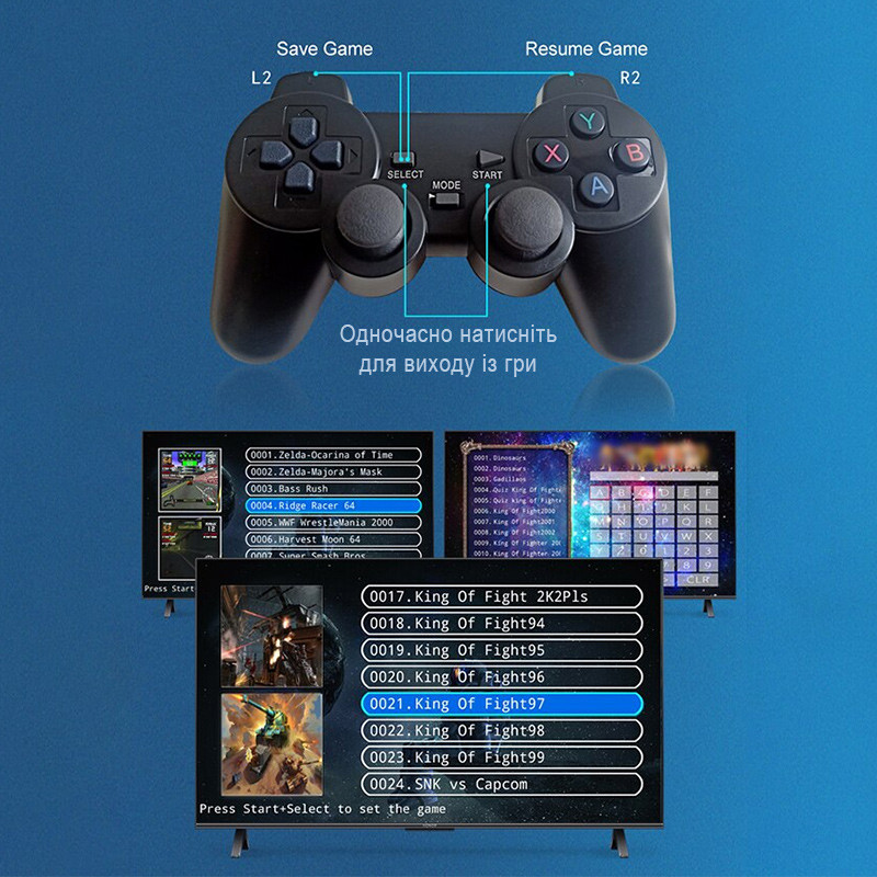 Ігрова приставка Game Box 8K 8X M98 Smart TV Stick 64GB геймстік + 10000 ігор Київ - фото 7