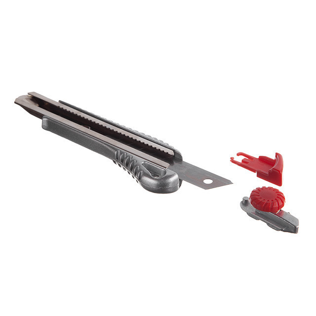 Ніж сегментний, 18 мм, металева напрямна, алюмінієвий корпус, гвинтова фіксація INTERTOOL HT-0507 Киев - изображение 4