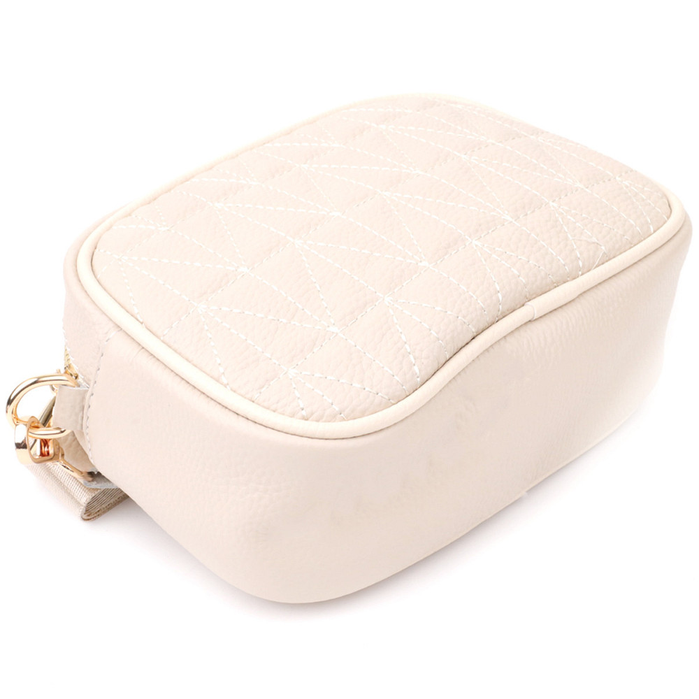 Элегантная женская сумка на каждый день из натуральной кожи Vintage 22904 Белый Киев - изображение 5