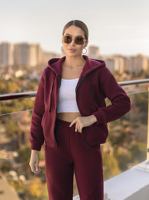 Утеплений спортивний костюм жіночий "The best" | Батал Марсала, 54-56 Київ - фото 3