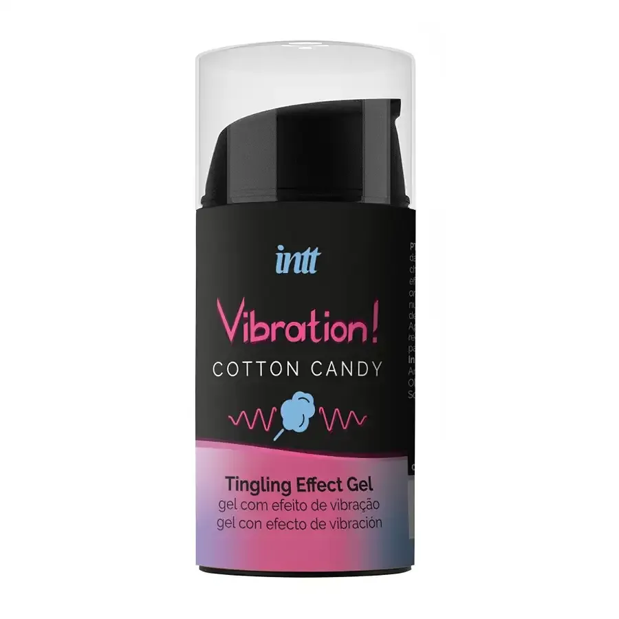 Рідкий вібратор Intt Vibration Cotton Candy (15 мл), густий гель, дуже смачний, діє до 30 хвилин Львів - фото 2