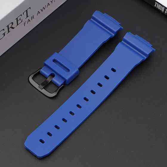 Ремешок для Casio G-Shock DW-5600/6900/G-5600/GW-M5610 Blue Black SBR Київ