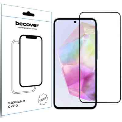 Стекло защитное BeCover Samsung Galaxy A36 SM-A366 Black (712886) Винница