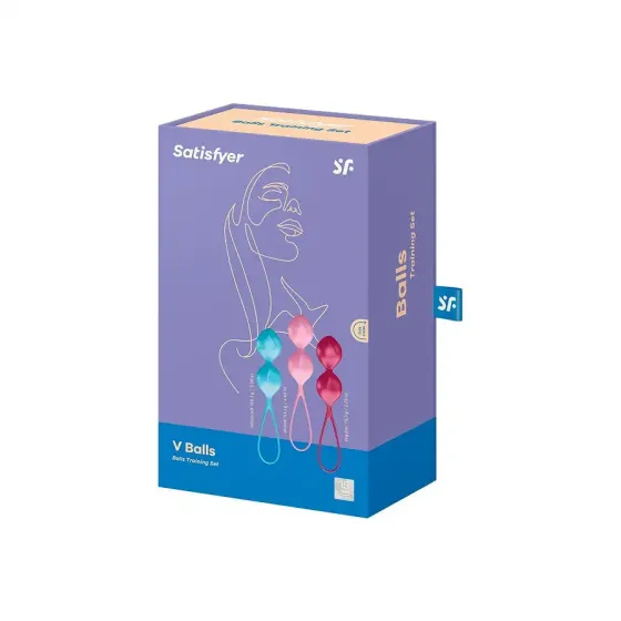 Вагінальні кульки Satisfyer V Balls (3 пари), діаметр 3,4 см, маса 79-114-150г, монолітні Львів