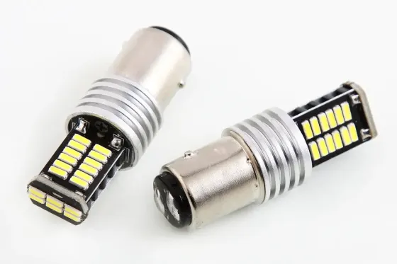 Лампа диодная 12В T25/2-конт. 30-SMD 4014 CAN с радиатором Cyclone 660лм (2 шт.) Винница