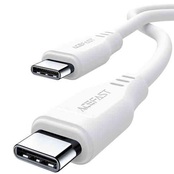 Кабель USB 2.0 Type-C M-M, 1.2м 60W TPE C3-03 White Acefast Вінниця