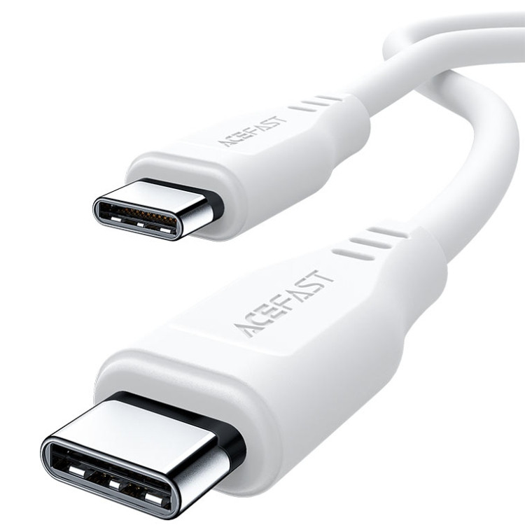 Кабель USB 2.0 Type-C M-M, 1.2м 60W TPE C3-03 White Acefast Вінниця - фото 2