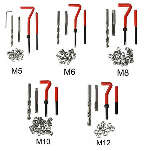 Комплект инструментов для ремонта резьбы, Набор для восстановления поврежденной резьбы M5-M12 131шт Киев - изображение 1