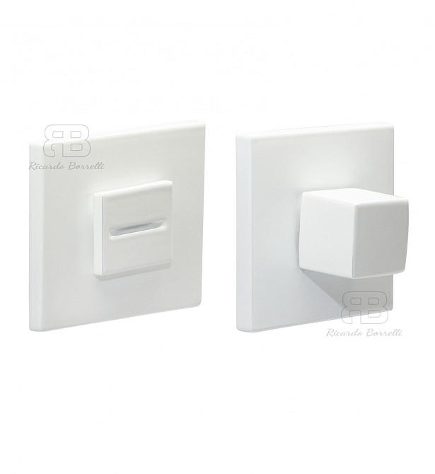 Сантехнічний фіксатор Ricardo Borelli модель Quatro BK MW Білий матовий Київ - фото 1