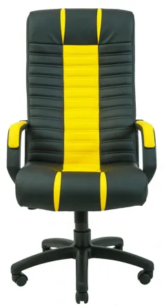 Офісне Крісло Керівника Richman Atlant Madrit 9100-Fly 2240 Підлокітник Річ Пластік М1 Tilt Жовто-чорний Київ