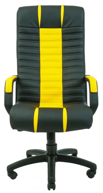 Офісне Крісло Керівника Richman Atlant Madrit 9100-Fly 2240 Підлокітник Річ Пластік М1 Tilt Жовто-чорний Київ - фото 2