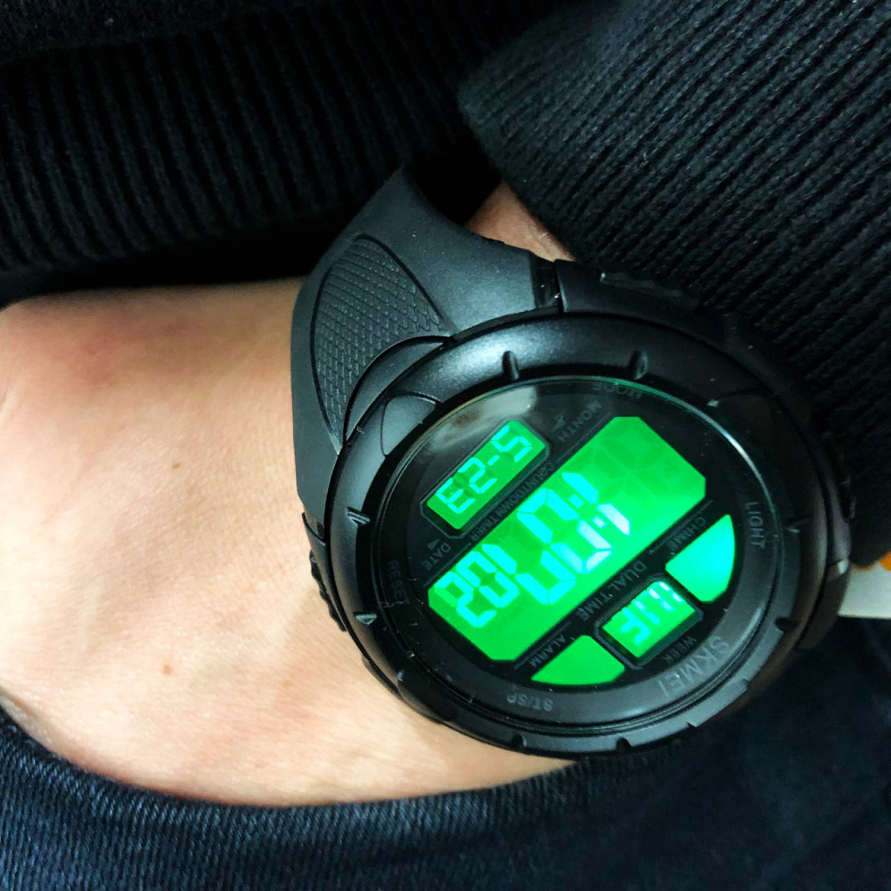 Водонепроникні наручні електронні годинники для чоловіків SKMEI, Нові командирські годинники KR-15 Львів - фото 6