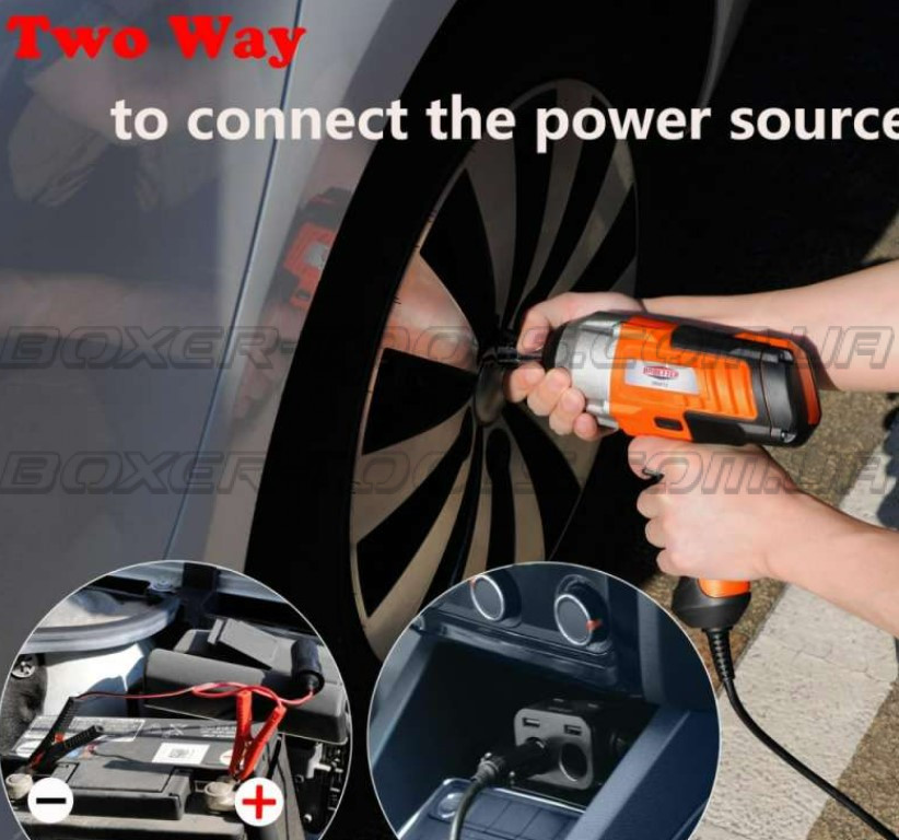 Ударный гайковерт BX-479 12В, реверс, 2400 об/мин, 2 аккумулятора, двойные головки 17/19 и 21/23 мм Одесса - изображение 5