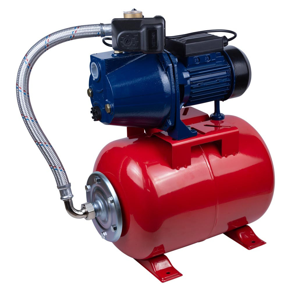 Станция 0.75кВт Hmax 45м Qmax 55л/мин (самовсасывающий насос) 24л Украина WETRON JET80А5 (775042/24) Ровно - изображение 1