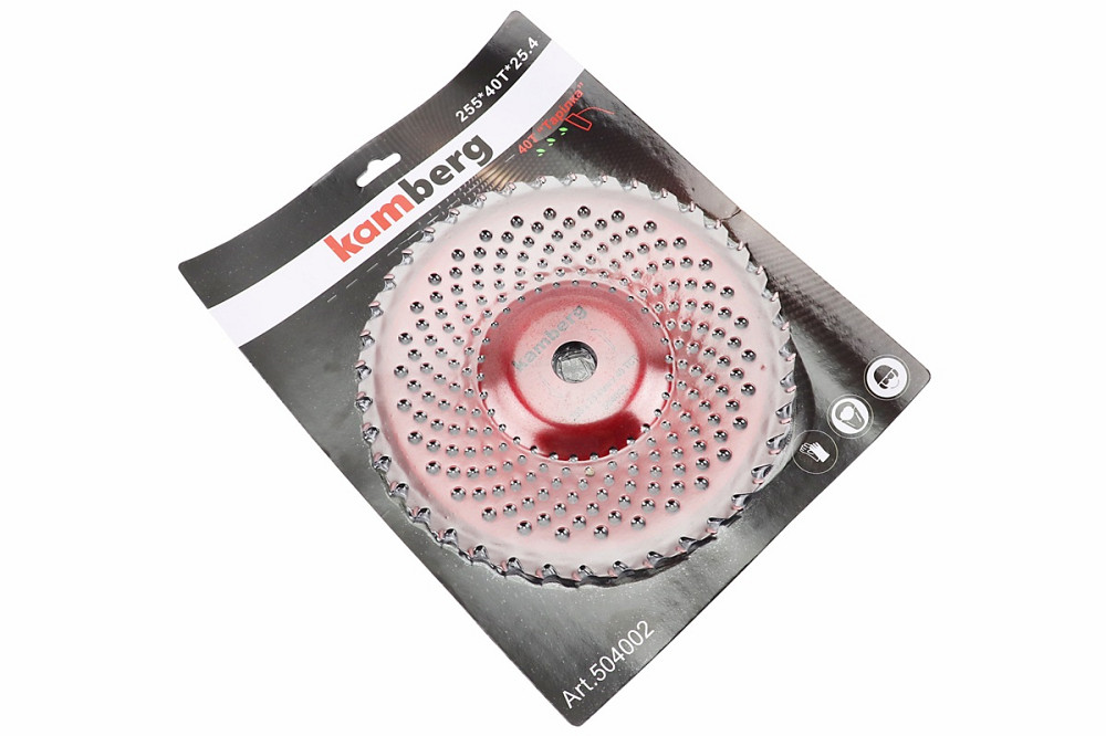 Ніж 40Тх255mm побідитові зуби, "тарілка", "RED" Киев - изображение 1