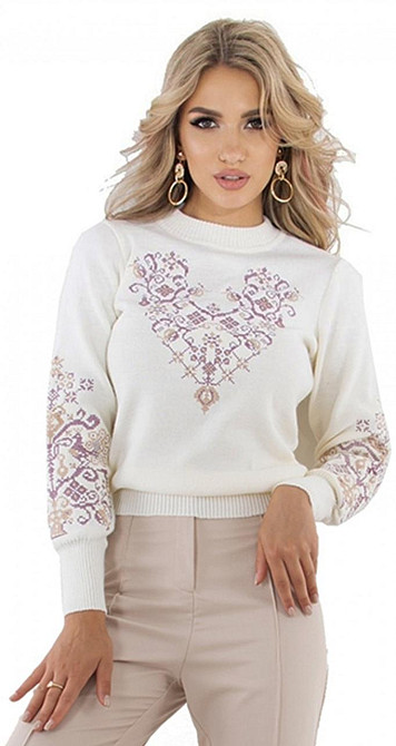 Свитер с вышивкой (46-48) Киев - изображение 2